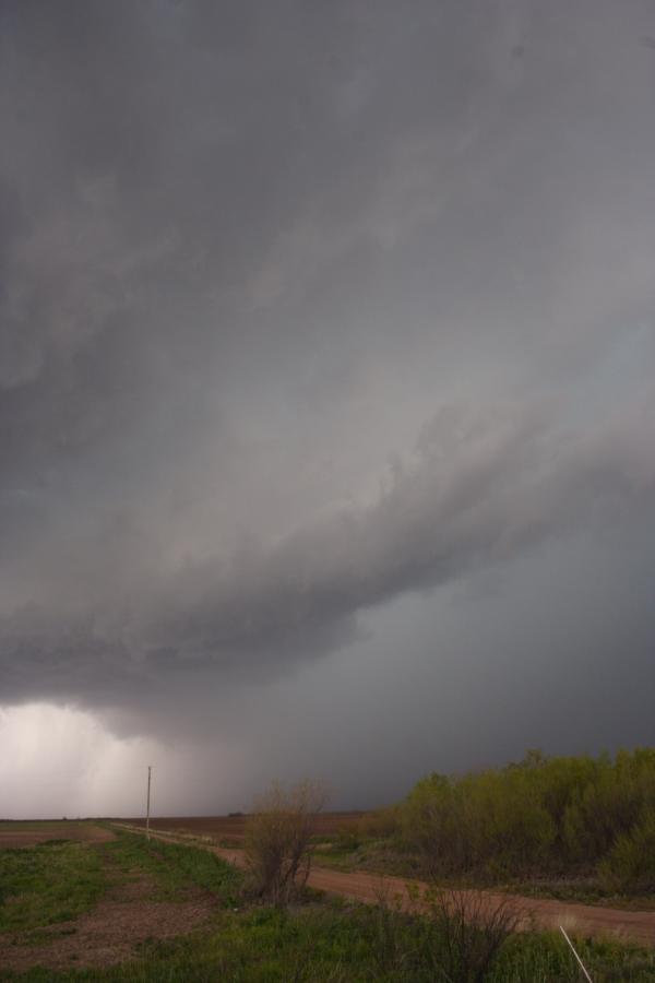 wallcloud thunderstorm_wall_cloud : SW of Seymour, Texas, USA   13 April 2007