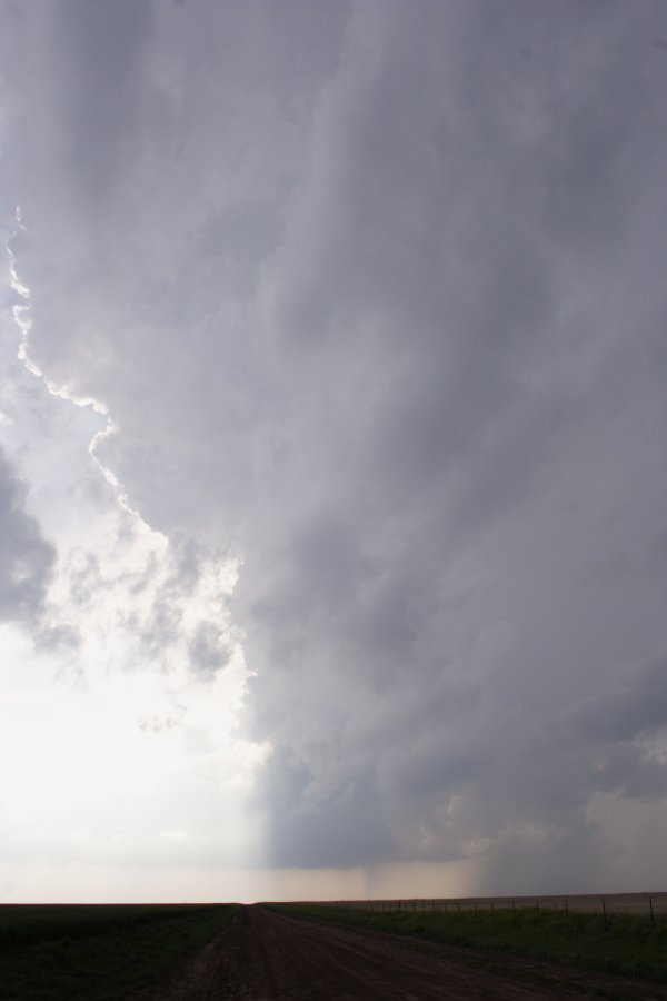 cumulonimbus thunderstorm_base : S of White Deer, Texas, USA   23 April 2007