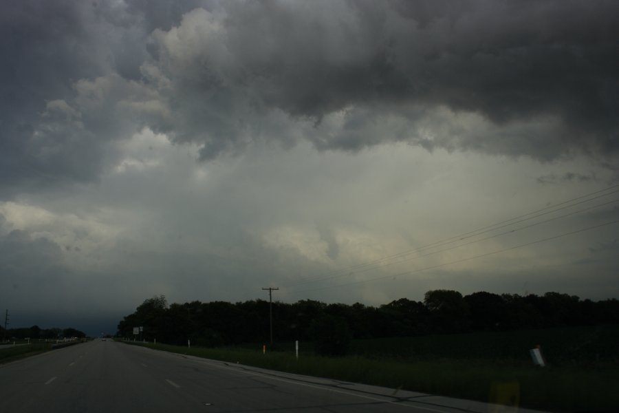 cumulonimbus thunderstorm_base : E of Gainesville, Texas, USA   7 May 2007