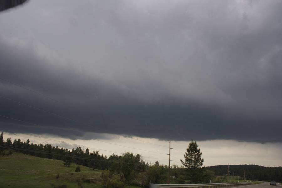 cumulonimbus thunderstorm_base : S of Roundup, Montana, USA   19 May 2007