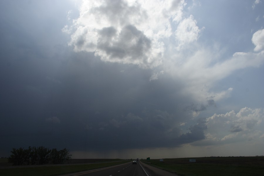 cumulonimbus thunderstorm_base : WaKeeney, Kansas, USA   22 May 2007