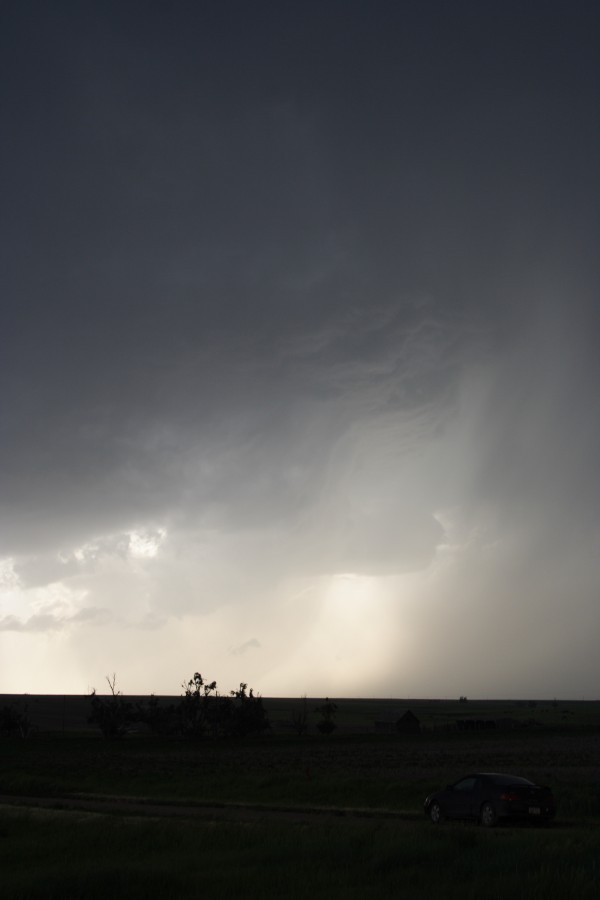 cumulonimbus thunderstorm_base : E of St Peters, Kansas, USA   22 May 2007