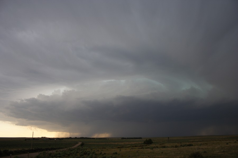 cumulonimbus thunderstorm_base : ESE of Campo, Colorado, USA   31 May 2007