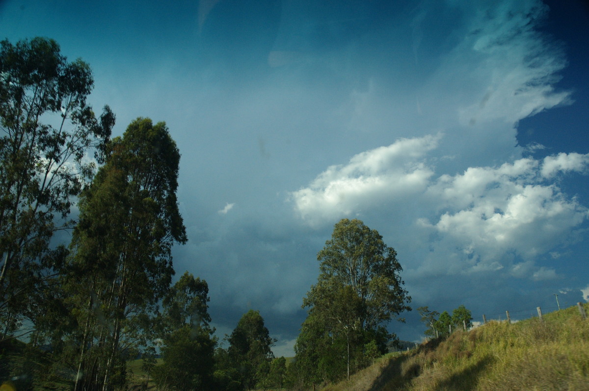 anvil thunderstorm_anvils : Border Ranges, NSW   6 October 2007