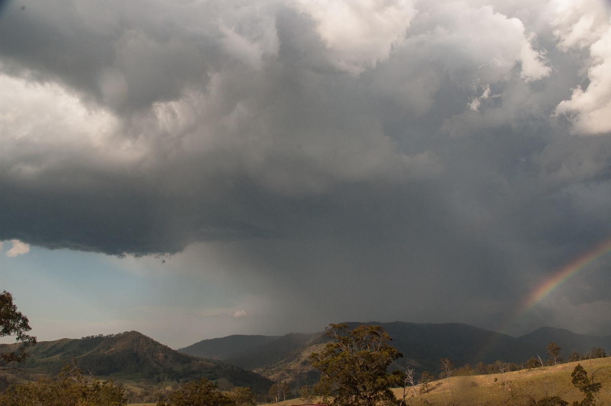 cumulonimbus thunderstorm_base : Border Ranges, NSW   6 October 2007