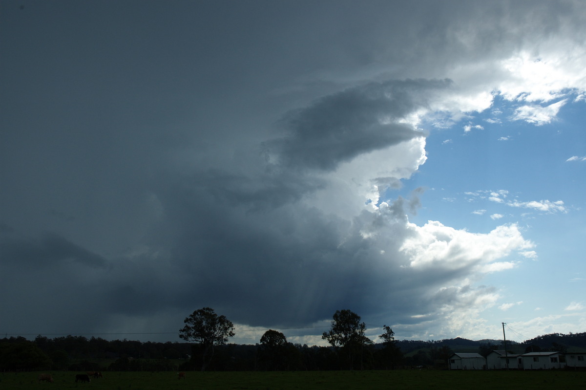 cumulonimbus thunderstorm_base : near Kyogle, NSW   11 October 2007