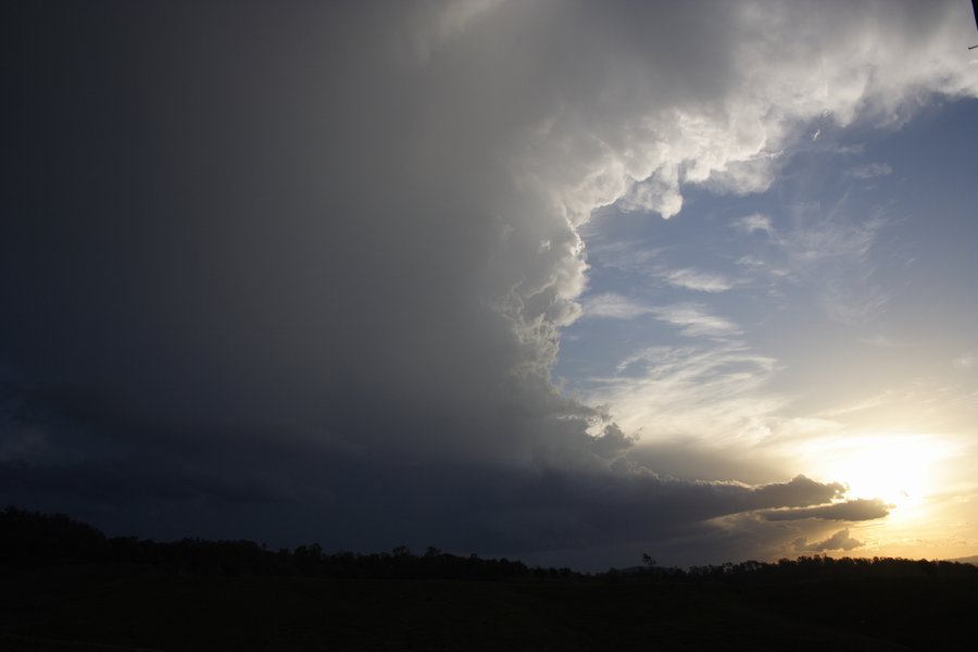 cumulonimbus thunderstorm_base : near Kyogle, NSW   30 October 2007