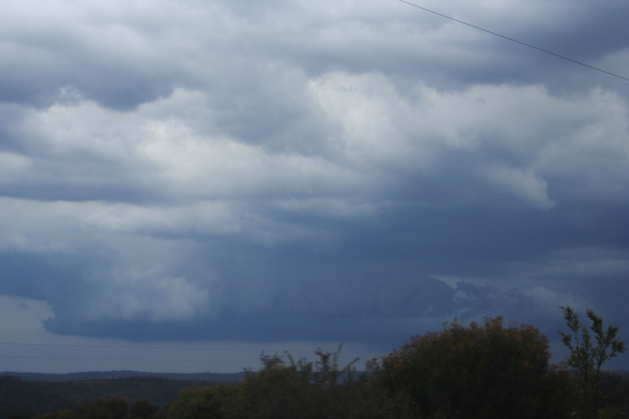 cumulonimbus thunderstorm_base : near Bell, NSW   21 November 2007