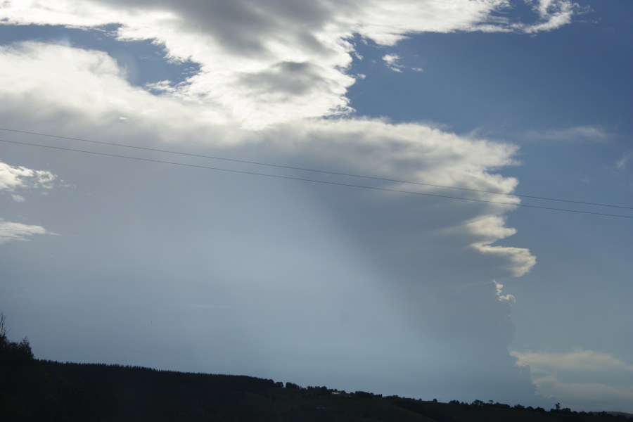 anvil thunderstorm_anvils : E of Bathurst, NSW   7 December 2007