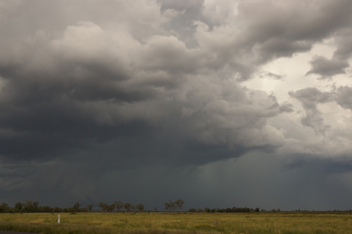 cumulonimbus thunderstorm_base : near Goondiwindi, QLD   9 December 2007