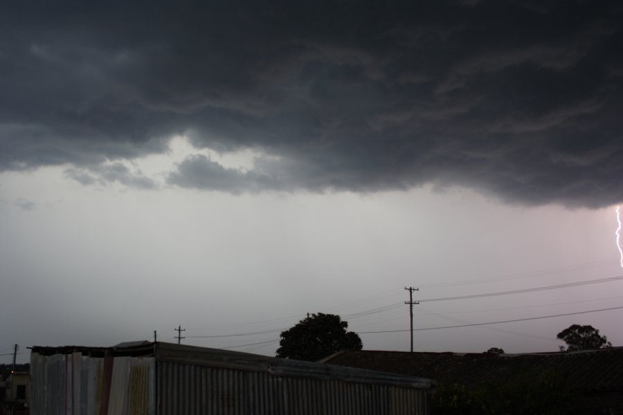 cumulonimbus thunderstorm_base : Schofields, NSW   31 January 2008