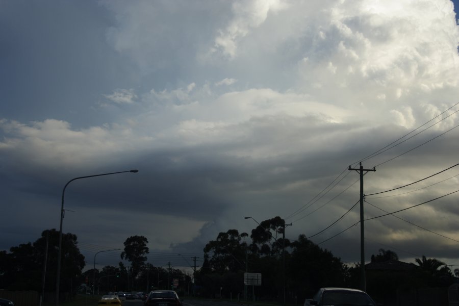 cumulonimbus thunderstorm_base : Kellyville, NSW   29 March 2008