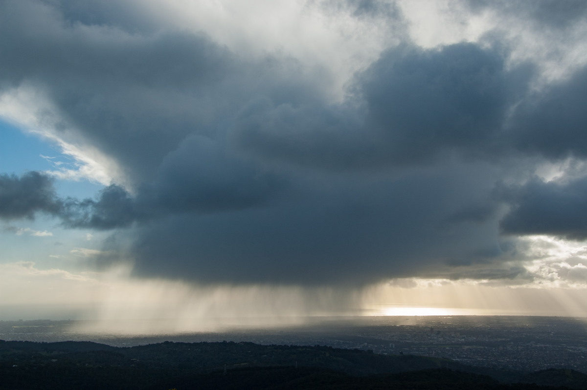 raincascade precipitation_cascade : Mt Lofty, SA   21 August 2008