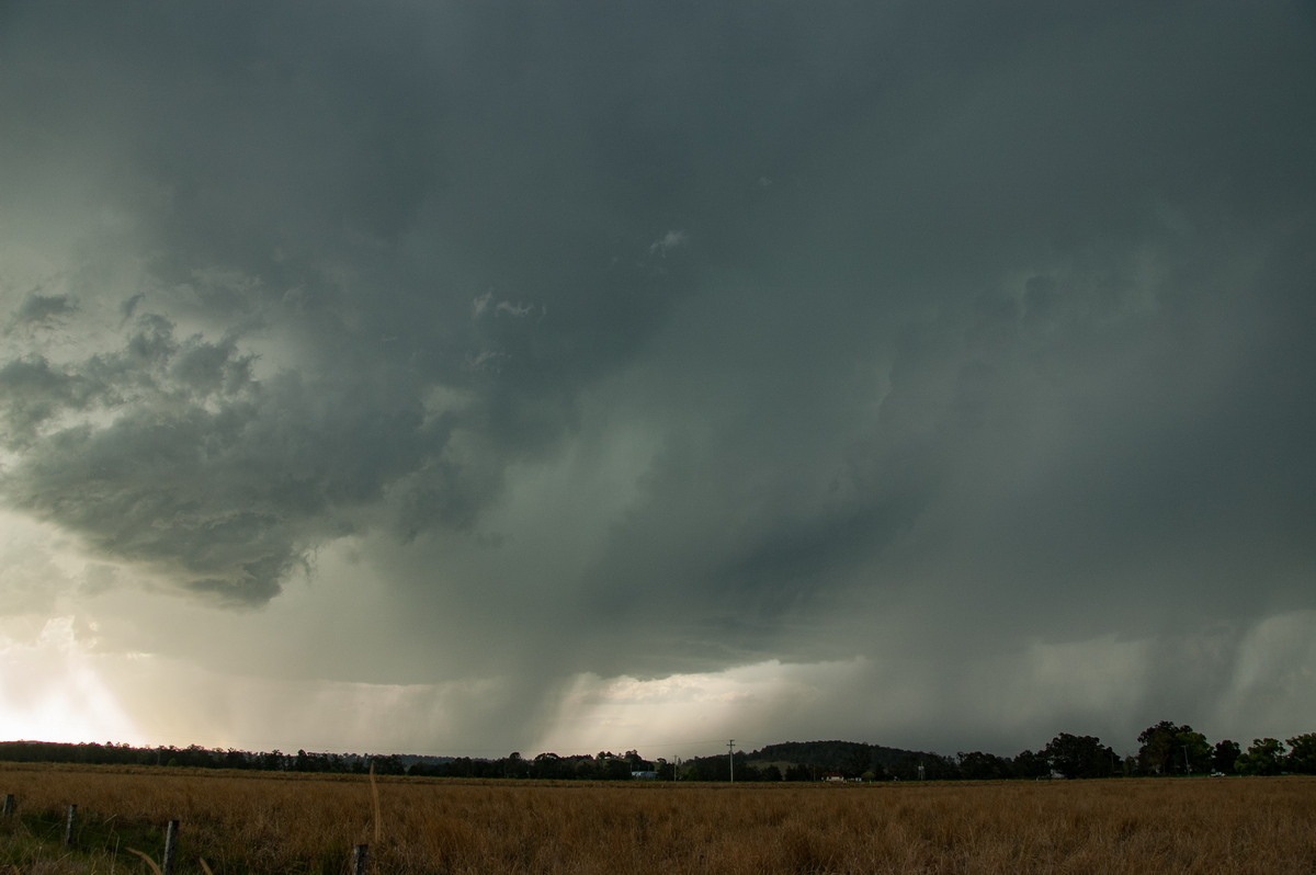 cumulonimbus thunderstorm_base : near Casino, NSW   20 September 2008