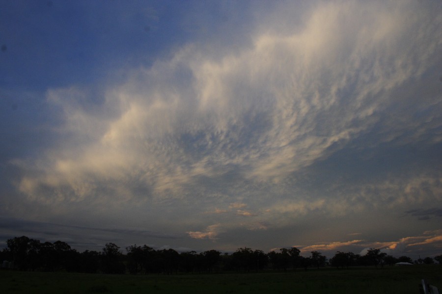 anvil thunderstorm_anvils : near Willow Tree, NSW   14 October 2008