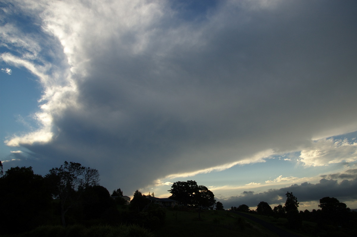 anvil thunderstorm_anvils : McLeans Ridges, NSW   25 December 2008