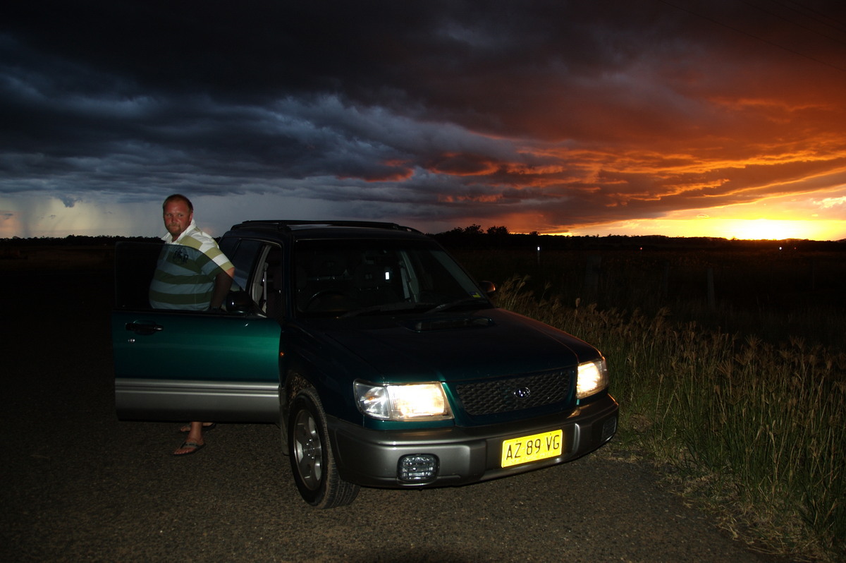 cumulonimbus thunderstorm_base : near Killarney, QLD   24 January 2009