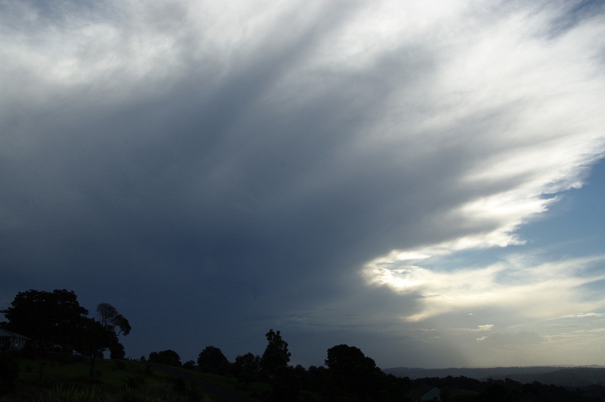 anvil thunderstorm_anvils : McLeans Ridges, NSW   17 April 2009