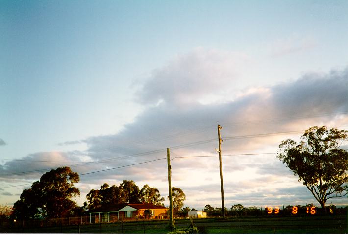 stratocumulus stratocumulus_cloud : Schofields, NSW   16 August 1993