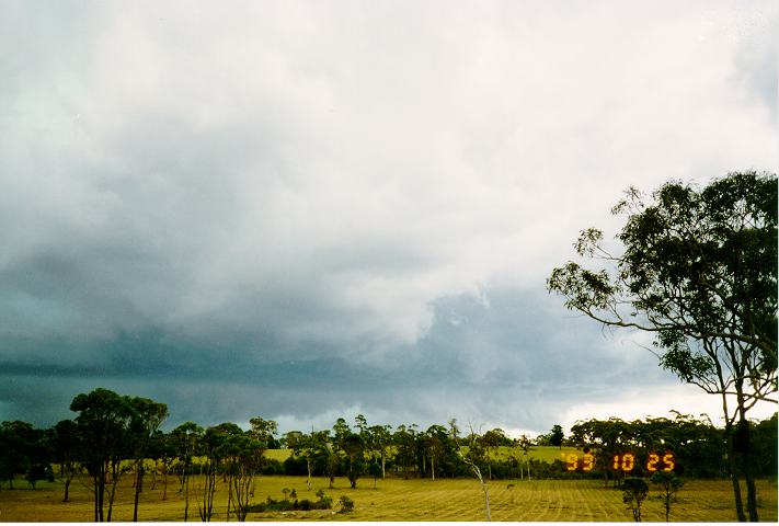 cumulonimbus thunderstorm_base : Wyee, NSW   25 October 1993