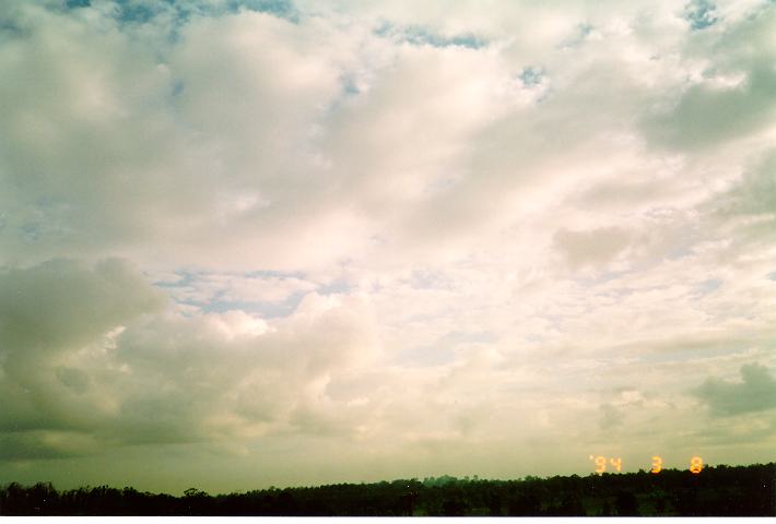 altocumulus altocumulus_cloud : Schofields, NSW   8 March 1994