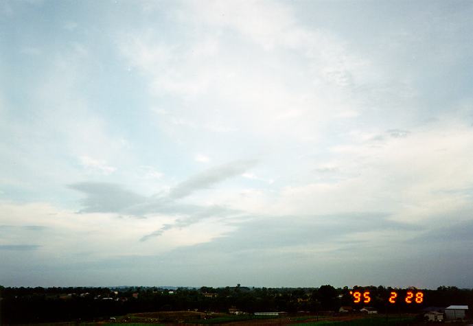 altocumulus altocumulus_cloud : Schofields, NSW   28 February 1995