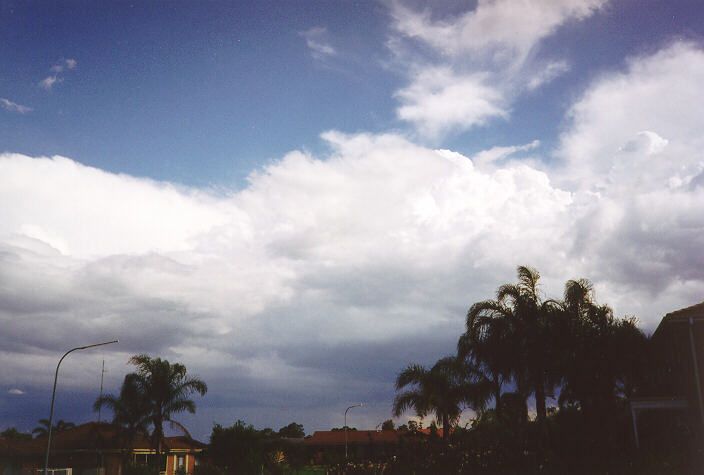 thunderstorm cumulonimbus_incus : Oakhurst, NSW   18 November 1995