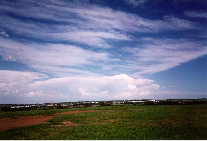 thunderstorm cumulonimbus_incus : Rooty Hill, NSW   18 December 1995