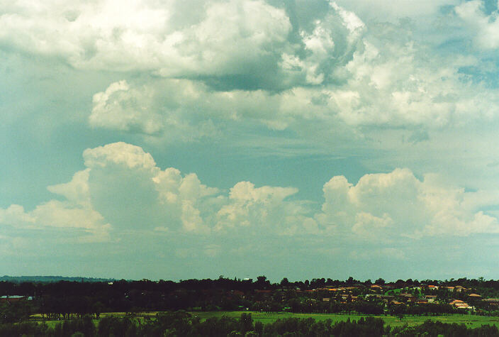 thunderstorm cumulonimbus_incus : Rooty Hill, NSW   18 December 1995