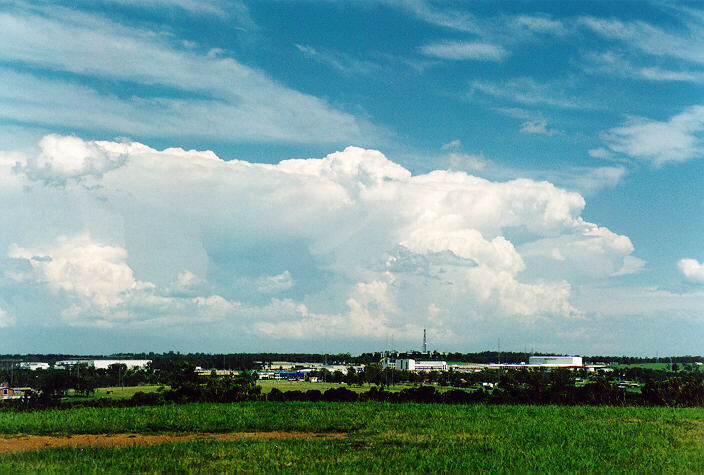 thunderstorm cumulonimbus_incus : Rooty Hill, NSW   18 December 1995