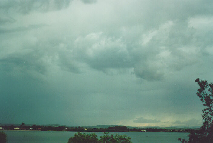 cumulonimbus thunderstorm_base : Ballina, NSW   28 December 1995