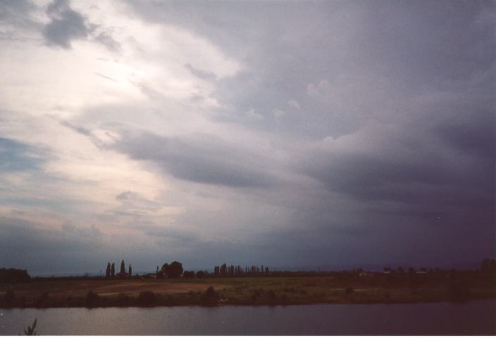 cumulonimbus thunderstorm_base : Freemans Reach, NSW   31 December 1995