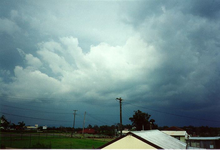 cumulonimbus thunderstorm_base : Schofields, NSW   19 January 1996