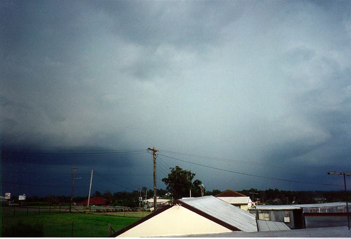 cumulonimbus thunderstorm_base : Schofields, NSW   19 January 1996