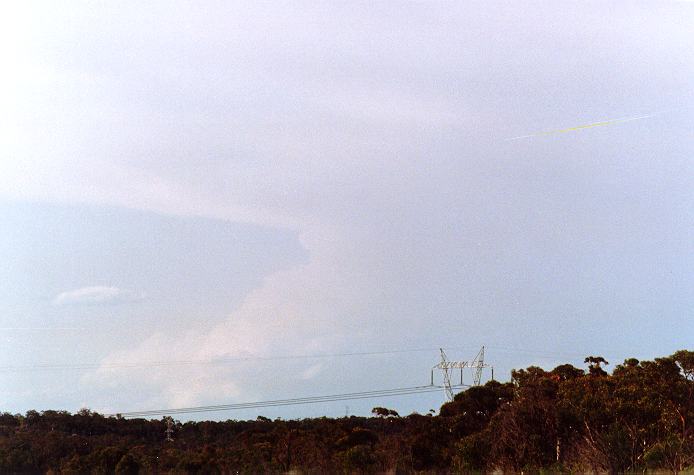 cumulonimbus supercell_thunderstorm : Wyee, NSW   29 September 1996