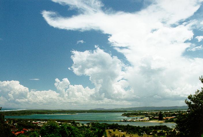 anvil thunderstorm_anvils : Ballina, NSW   31 December 1996