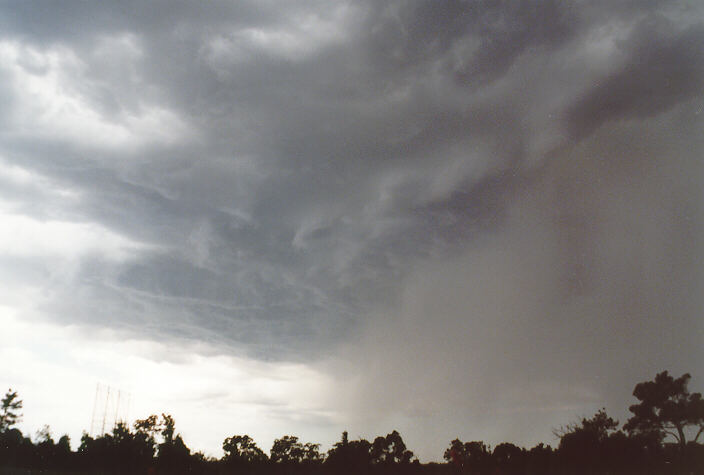 cumulonimbus thunderstorm_base : Glenmore Park, NSW   27 October 1997
