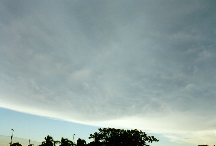 anvil thunderstorm_anvils : Ballina, NSW   24 December 1997