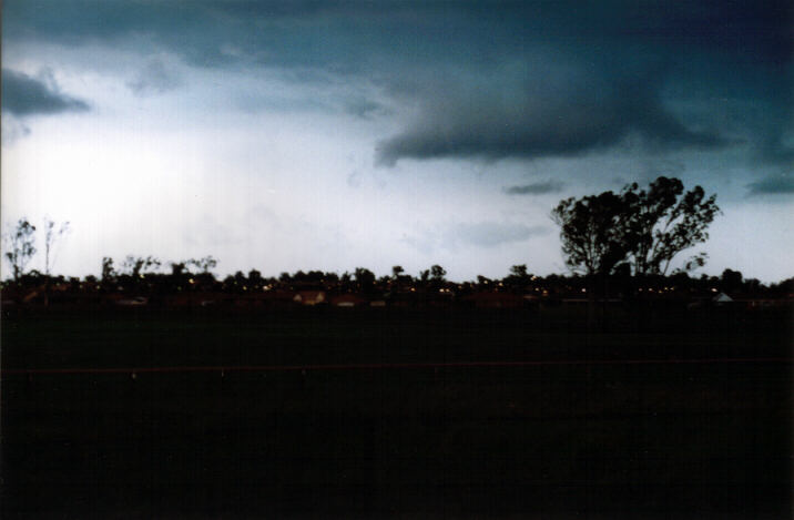 cumulonimbus thunderstorm_base : Oakhurst, NSW   24 January 1998