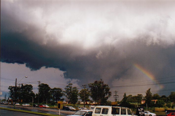 cumulonimbus thunderstorm_base : The Cross Roads, NSW   13 November 1998