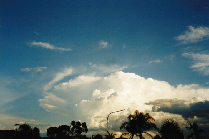 thunderstorm cumulonimbus_incus : Oakhurst, NSW   13 November 1998