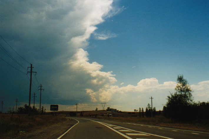 anvil thunderstorm_anvils : Badgerys Creek, NSW   19 January 1999