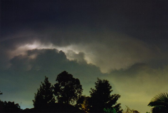 cumulonimbus supercell_thunderstorm : Oakhurst, NSW   14 April 1999