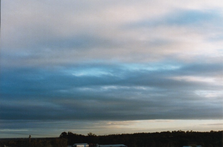 stratocumulus stratocumulus_cloud : Schofields, NSW   22 April 1999