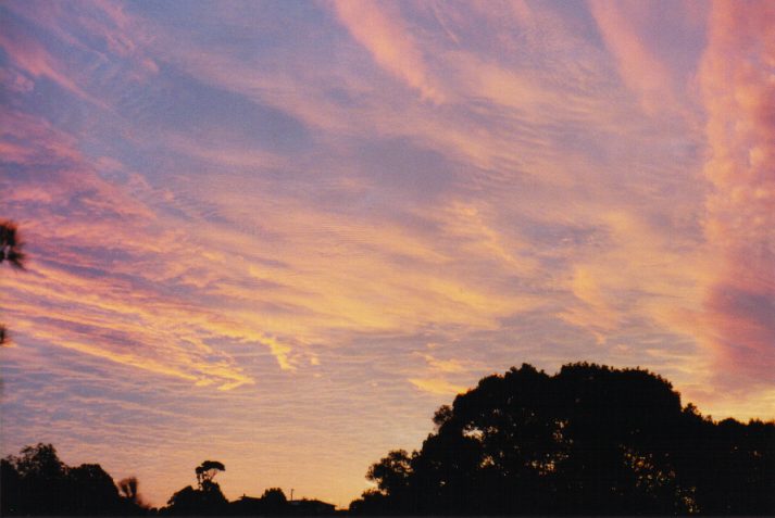 sunset sunset_pictures : Wollongbar, NSW   31 May 1999