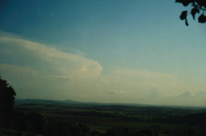 thunderstorm cumulonimbus_incus : Rous, NSW   16 October 1999