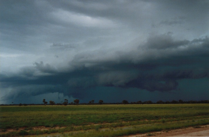 cumulonimbus thunderstorm_base : S of Cunumulla, Qld   27 November 1999