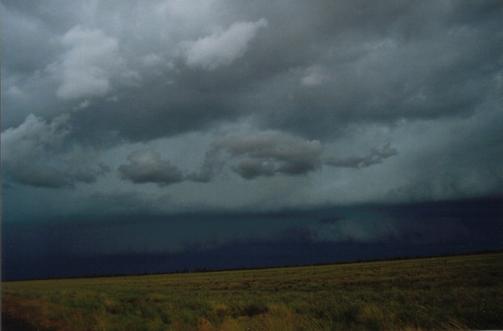 cumulonimbus thunderstorm_base : S of Cunumulla, Qld   27 November 1999