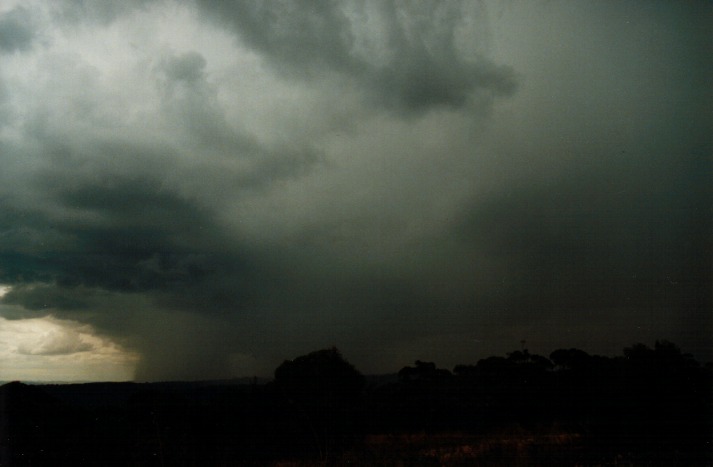 cumulonimbus thunderstorm_base : Lithgow, NSW   5 March 2000