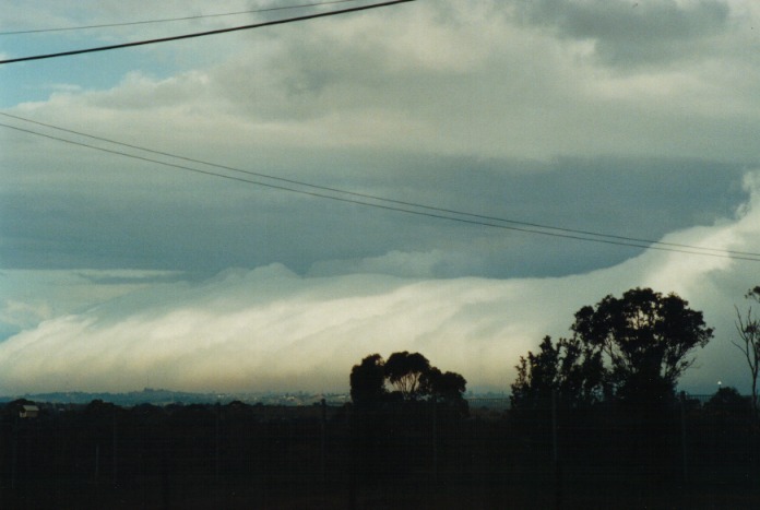 cumulonimbus thunderstorm_base : Schofields, NSW   29 June 2000